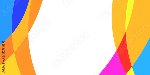 Abstract design with vibrant colors and flowing shapes