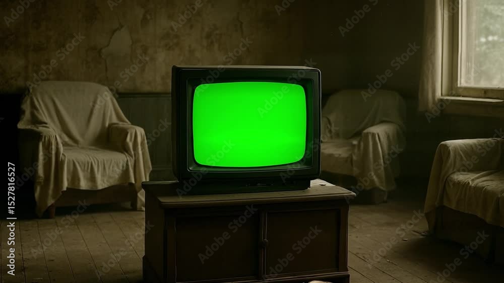 TV green background