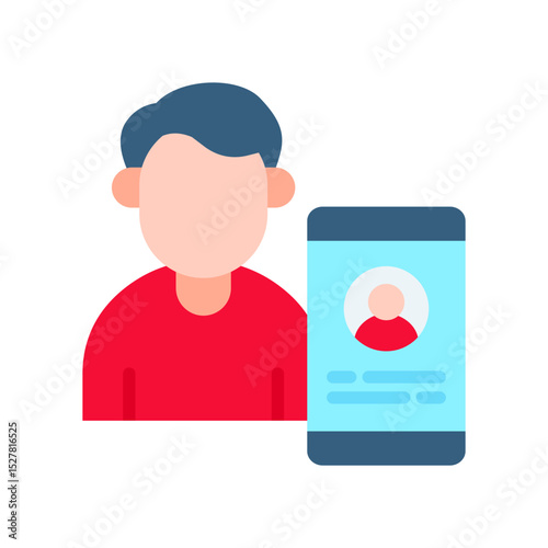 User flat color icon