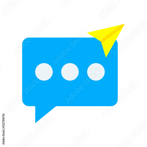 Direct Message flat color icon