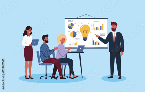 Innovative Business Presentation  Team Collaboration, Strategic Planning, and Creative Ideas for Growth and Success