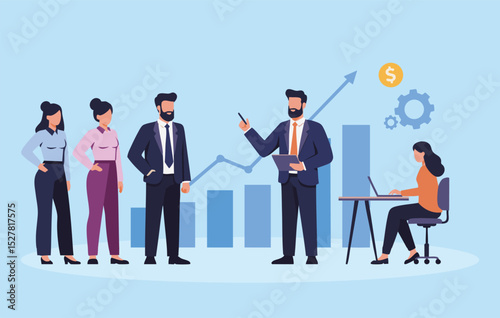 Strategic Business Growth Achieving Success Through Teamwork and Data-Driven Decisions. Empowering Your Team for Exponential Growth and Profit Maximization.