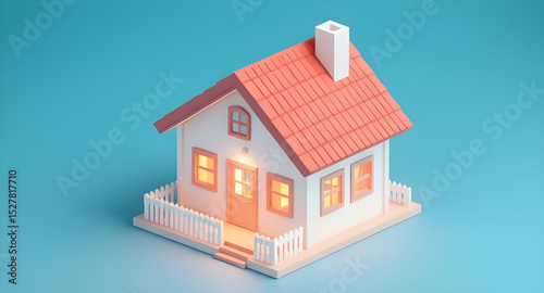 3D house model, House render, 3D home design, House architecture 3D, Modern house 3D, Residential model 3D, Building design 3D, 3D house visualization, Architectural house model, 3D real estate, 3D fl