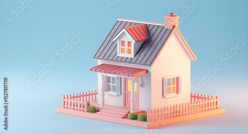 3D house model, House render, 3D home design, House architecture 3D, Modern house 3D, Residential model 3D, Building design 3D, 3D house visualization, Architectural house model, 3D real estate, 3D fl