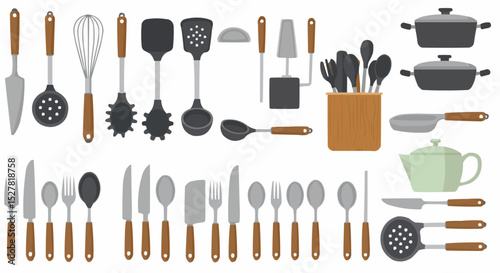 set of kitchen tools