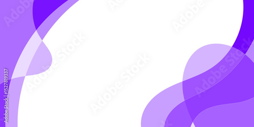Abstract purple curves on white background