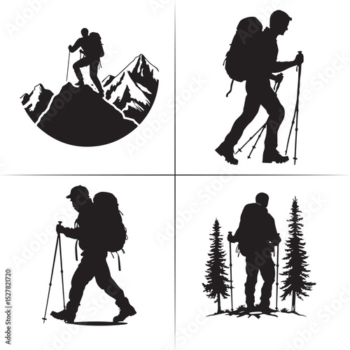 hiking in the mountains