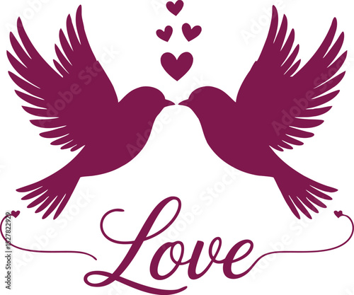 Two Birds Love with word love