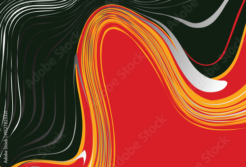 Vibrant abstract composition featuring smooth gradient patterns in shades with color, creating a sense of modernity and creativity. Ideal for backgrounds, design projects, or artistic concepts.