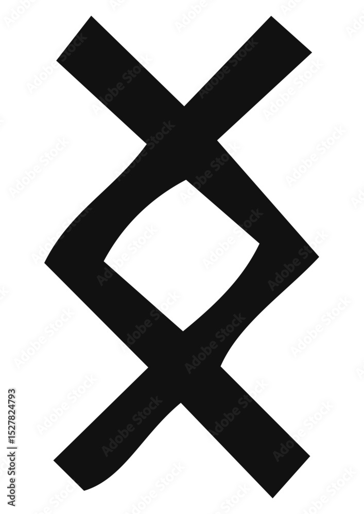 Obraz premium Ingwaz - Viking Rune