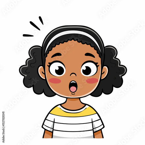 surprised and shocked young girl