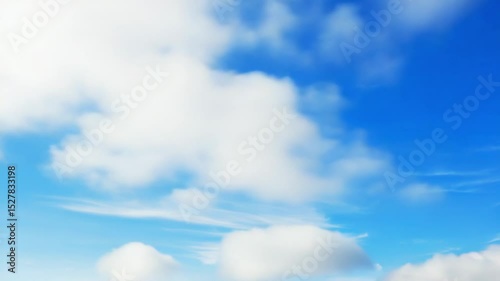Cloudscape transforming: six stages of sky evolution.White clouds are increasing and covering a deep blue sky