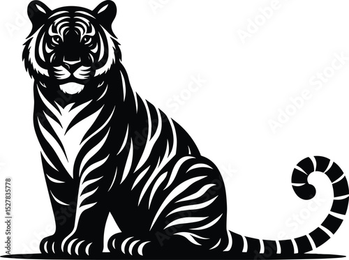 Tiger silhouette