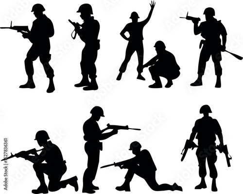 silhouettes of musicians