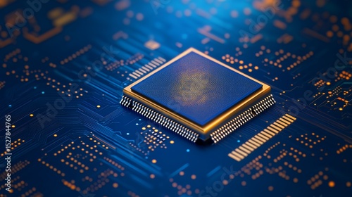 A close-up shot of a microchip with a fingerprint-like pattern, showcasing advanced technology and data security