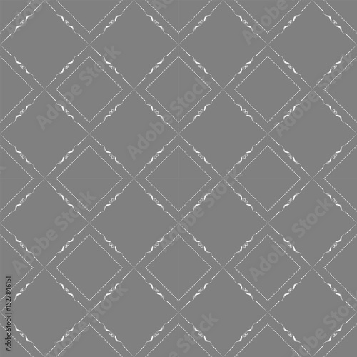 seamless botanical pattern of painted oriental motifs 