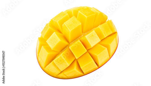 Obraz na płótnie mango slice isolated on transparent background