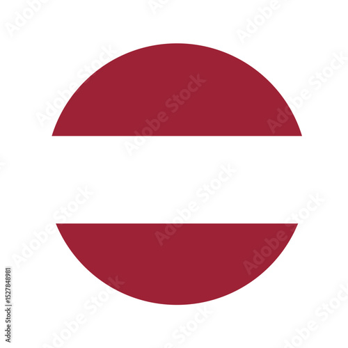 Free Download Latvian rounded flag icon. Flag of Latvia. The country sign. - GFXLoad