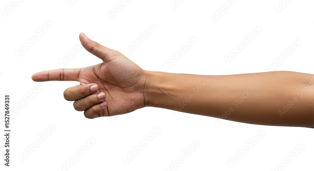 Isolated Hand Pointing to the Right Isolated Hand Pointing to the Right
