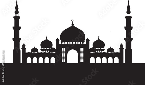 Islamic   mosque vector illustration
