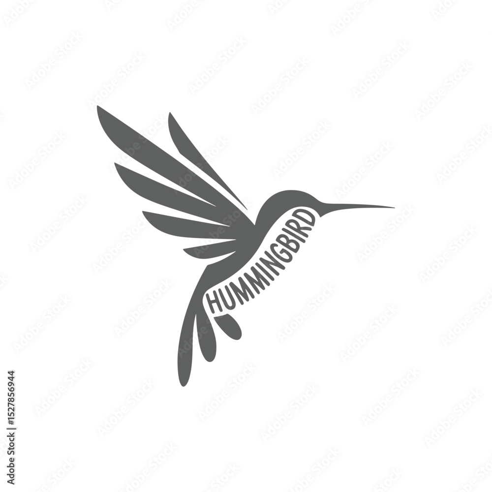 Fototapeta premium Unique bird logo Modern and minimalist vector and abstract logo