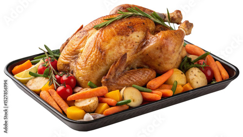 roast chicken with vegetables