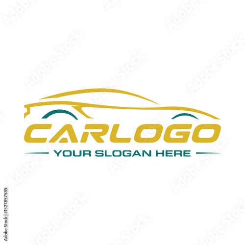 Unique car logo Modern and minimalist vector and abstract logo