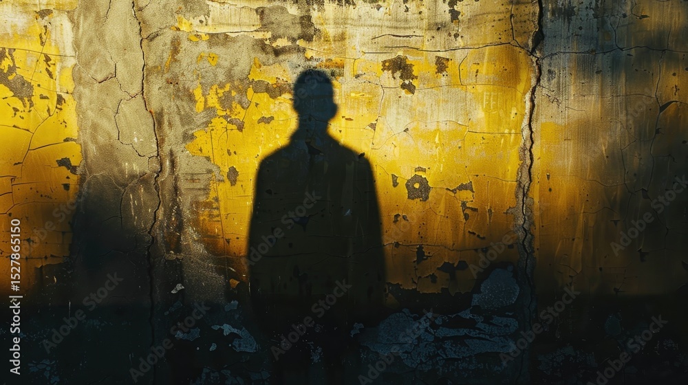 Obraz premium Individuals awaiting ceasefire in basement shelter during armed conflict