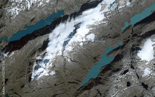 High-Resolution Aerial View of Ice Formations photo