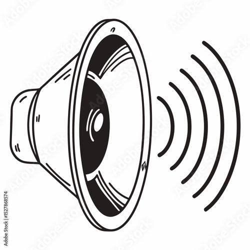 vector speaker calls with sound elements from within