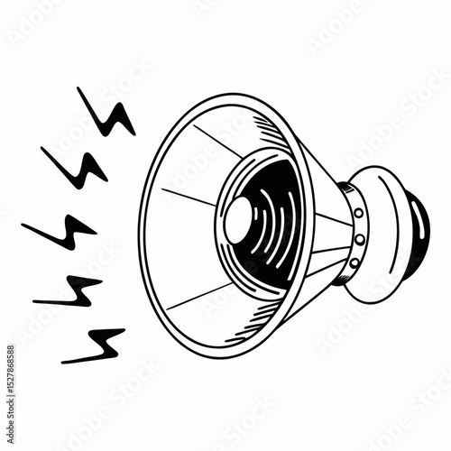 vector speaker calls with sound elements from within