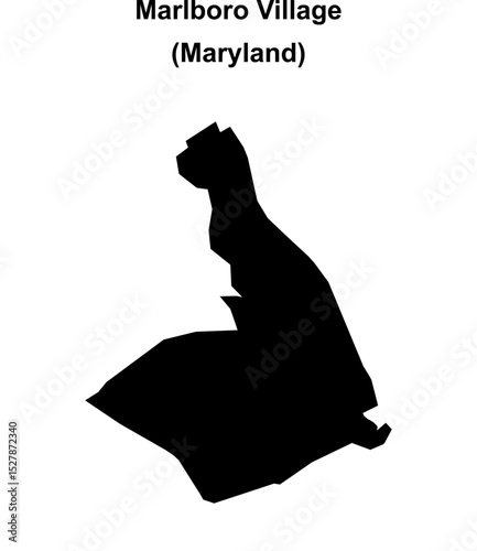 Marlboro Village (Maryland) blank outline map