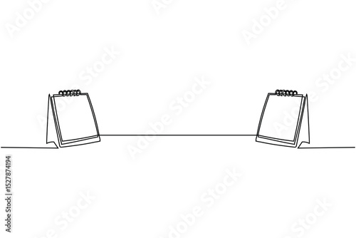 calander line art