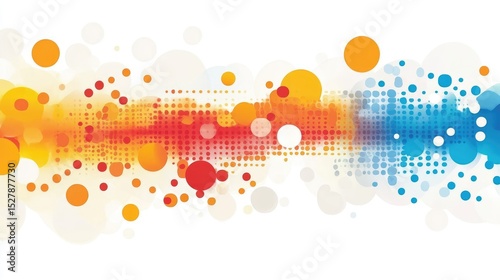 Bright abstract bokeh background with colorful glow and soft light effects, wallpaper