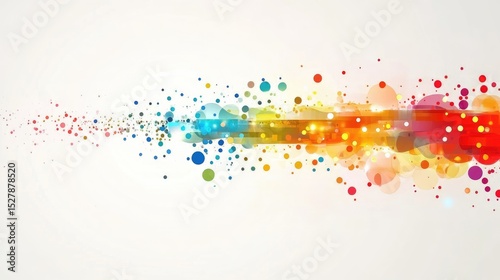 Bright abstract bokeh background with colorful glow and soft light effects, wallpaper