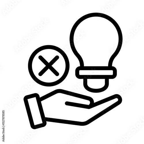 Learning Failure  Icon Element For Design	