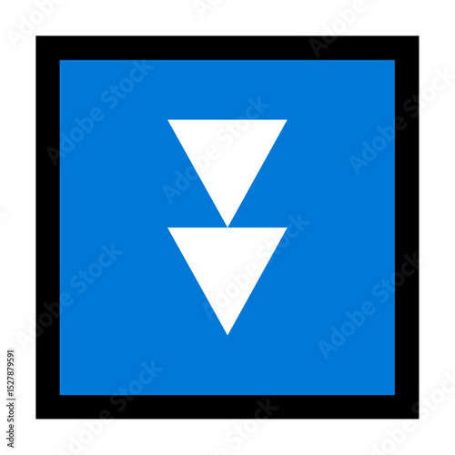 Down Arrow Triangle