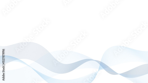 Soft blue wavy stripes, airy abstract art, stylish digital wallpaper, gentle and clean, contemporary decor