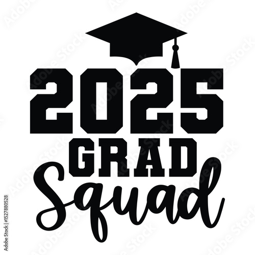 2025 grad squad SVG Art & Illustration