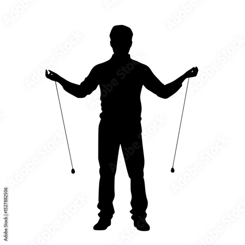 a black and white silhouette of a skiier black, man, silhouette, stand , Generative art.