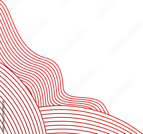 Circle Wave Line Corner