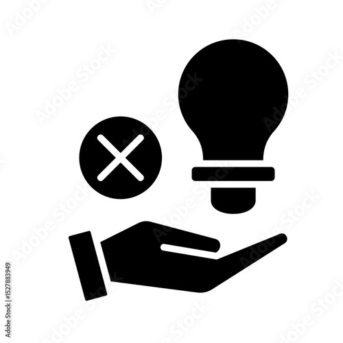 Learning Failure  Icon Element For Design	
