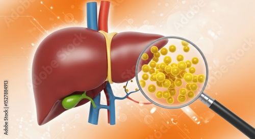 Fatty Liver Scan Magnified Detail.