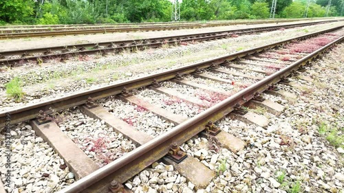 Multiple Railway Tracks. Journey. Travel. Transportation Infrastructure