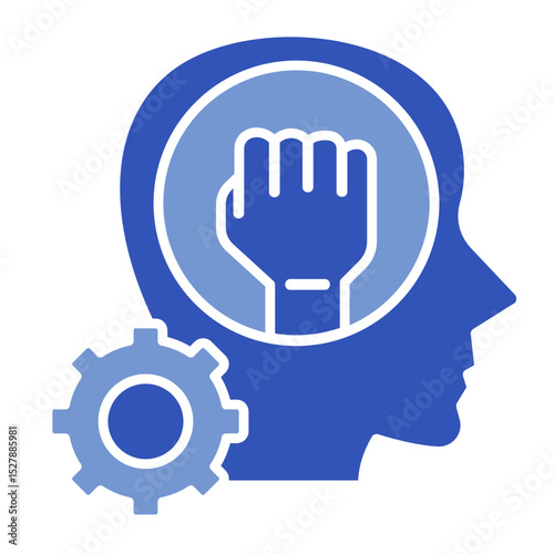 Inner Strength  Icon Element For Design	