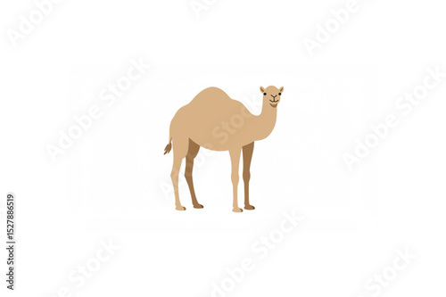 A charming camel design perfect for logos branding and children's book illustrations featuring a friendly desert animal
