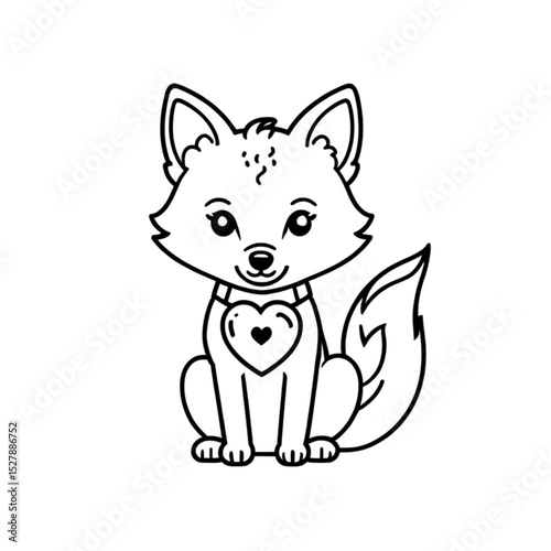 ハートを持つキツネ｜Fox with Heart