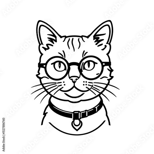 メガネをかけた猫｜Cat with Glasses