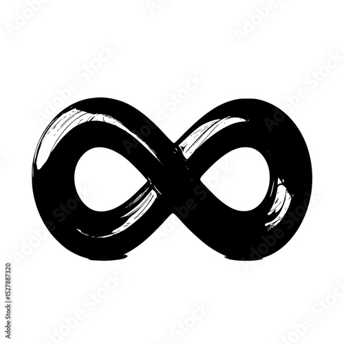a black and white sign in the shape of a snake black, brush, illustration, shape, sign, snake, symbol , Generative art.