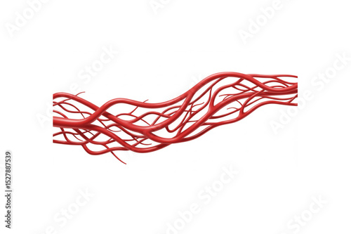 Elegant Red Branch Design Perfect for Branding Logos and Abstract Art Projects offering Scalable Graphic Resources
